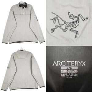 Arc'teryx Men's Covert 1/4 Zip Pullover Fleece Jacket Size Large L Gray